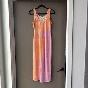 Colorblock Midi Dress